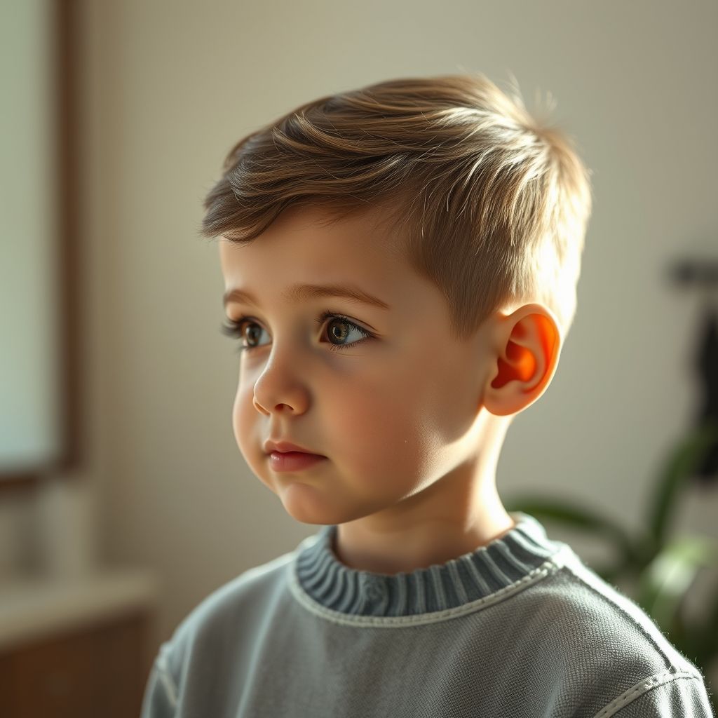 ทรงผมสำหรับเด็กชายวัย 2 ขวบที่มีผมบาง